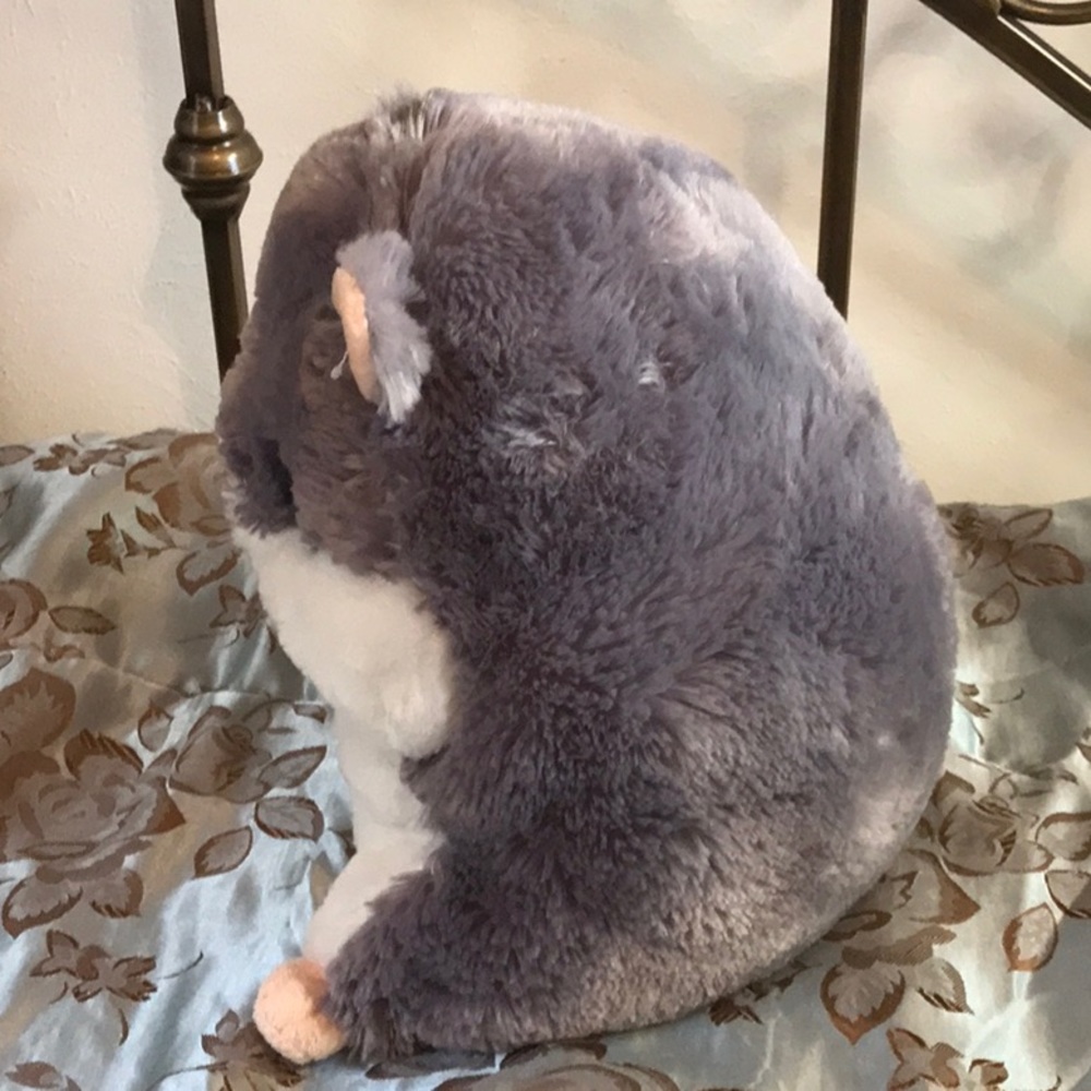 Soft plush stuffed chubby mouse big eyes 11 inches - Picture 3 of 9